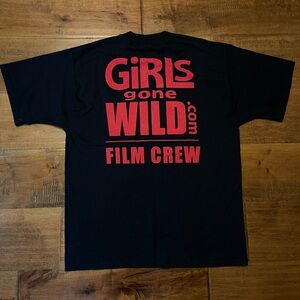 Vintage Y2K Girls Gone Wild Film Crew Black S/S T-Shirt - Adult X-Large XL